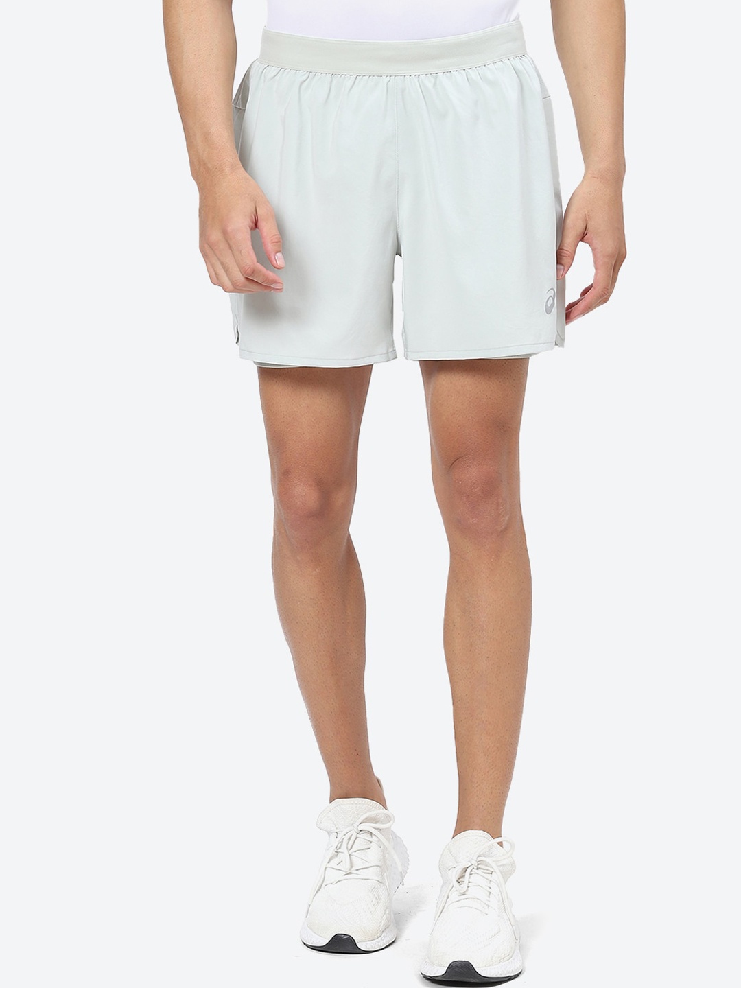 

ASICS Men ROAD 2-N-1 5IN Shorts, Sea green