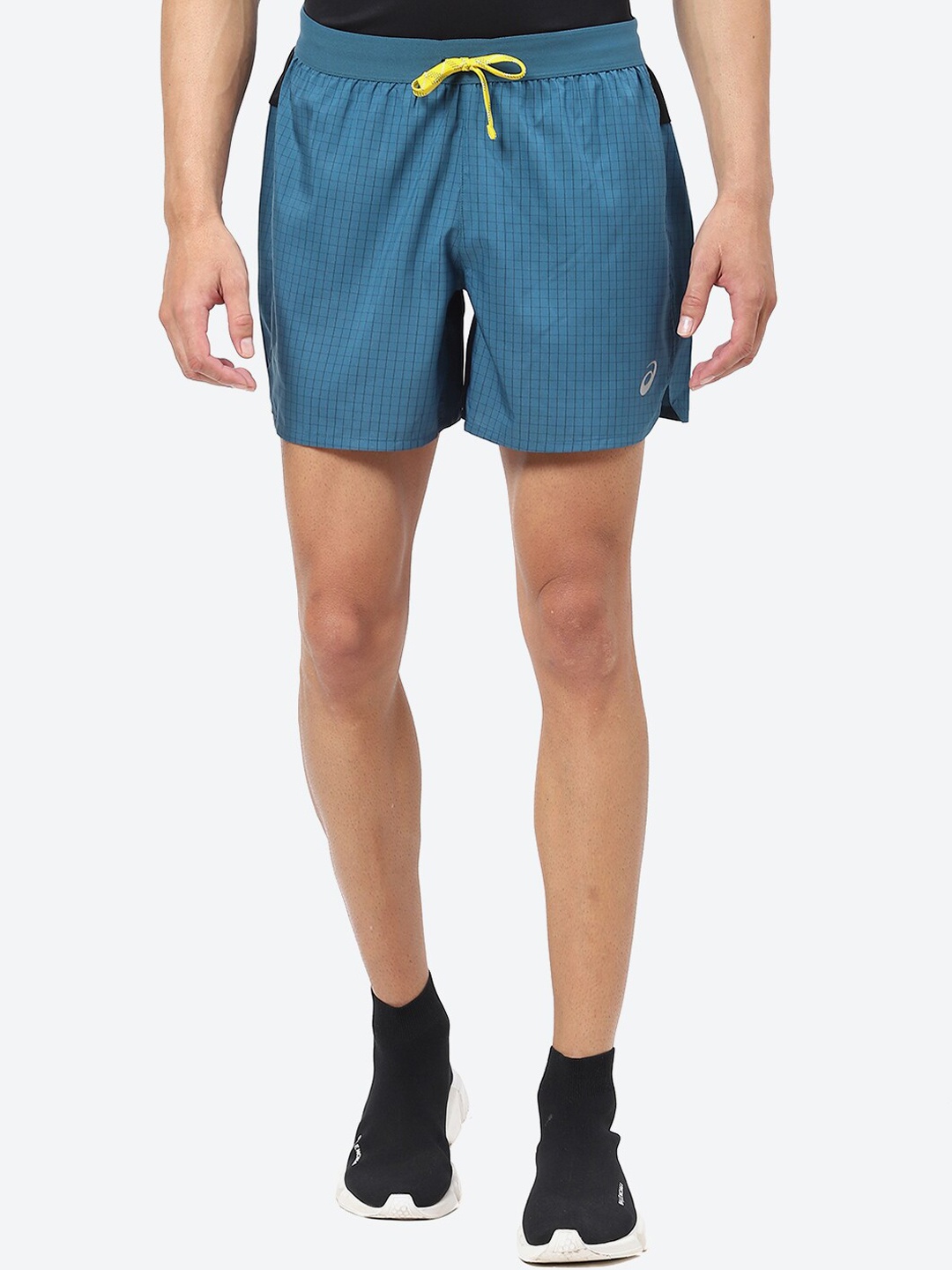 

ASICS Men FUJITRAIL LOGO Short, Blue