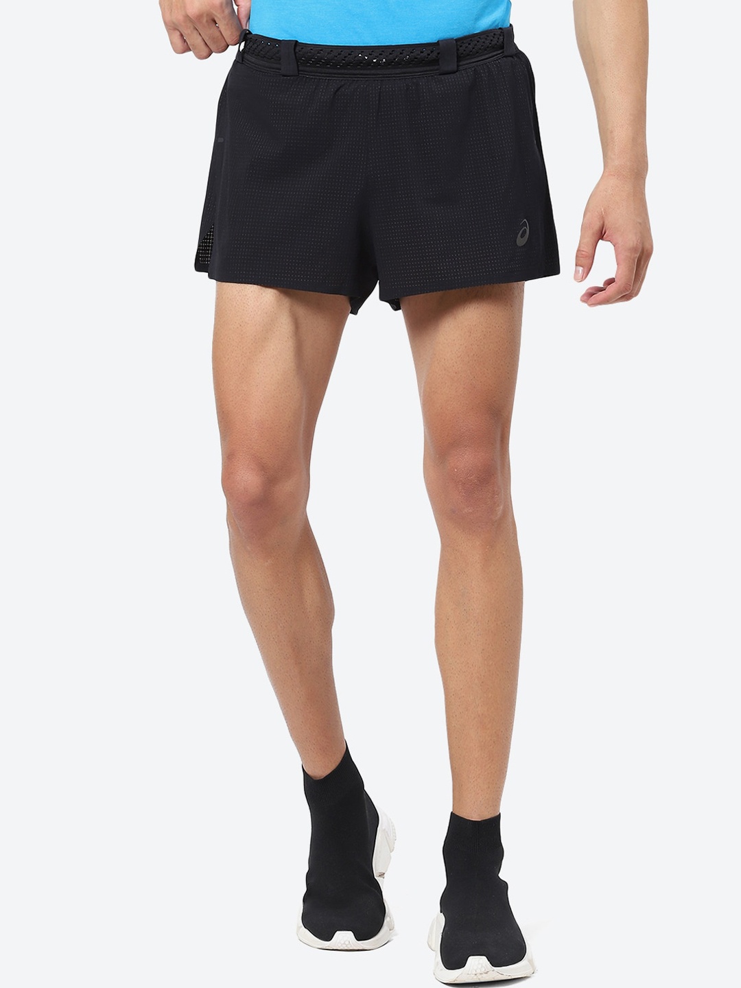 

ASICS Men METARUN SPLIT Shorts, Black