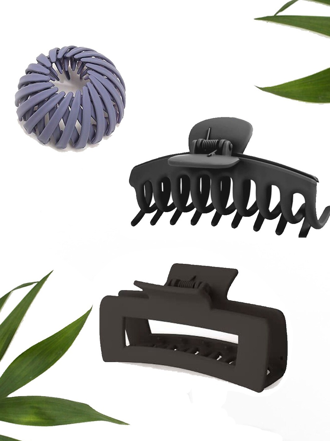 

FIMBUL Women Set of 3 Claw Clips, Black