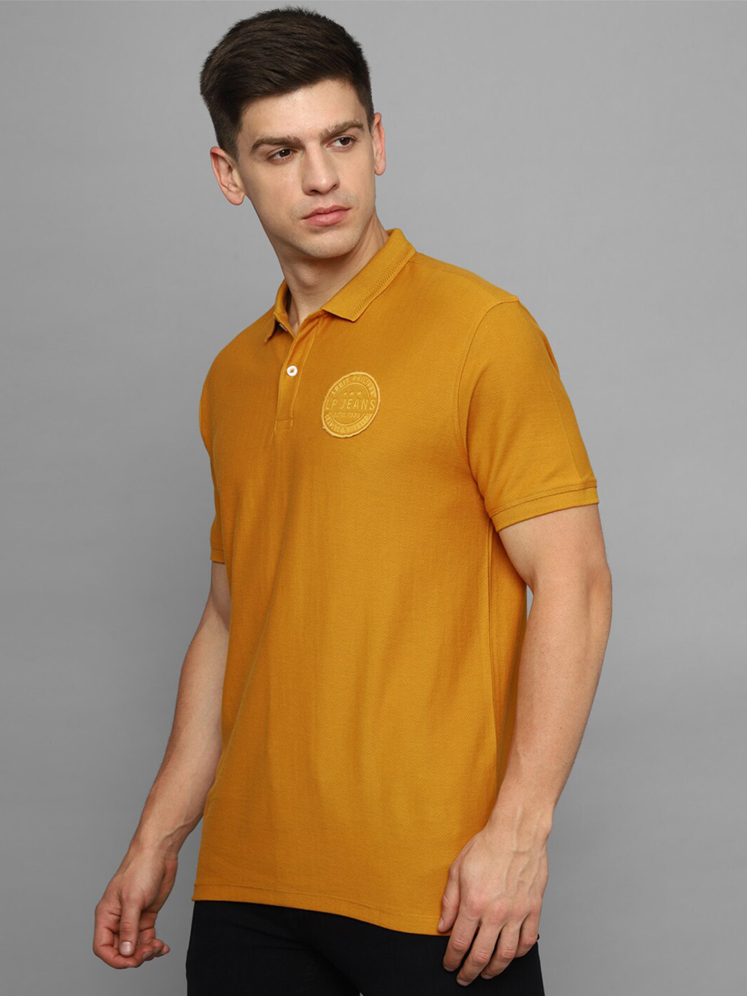 

Louis Philippe Jeans Polo Collar Slim Fit Pure Cotton T-shirt, Yellow