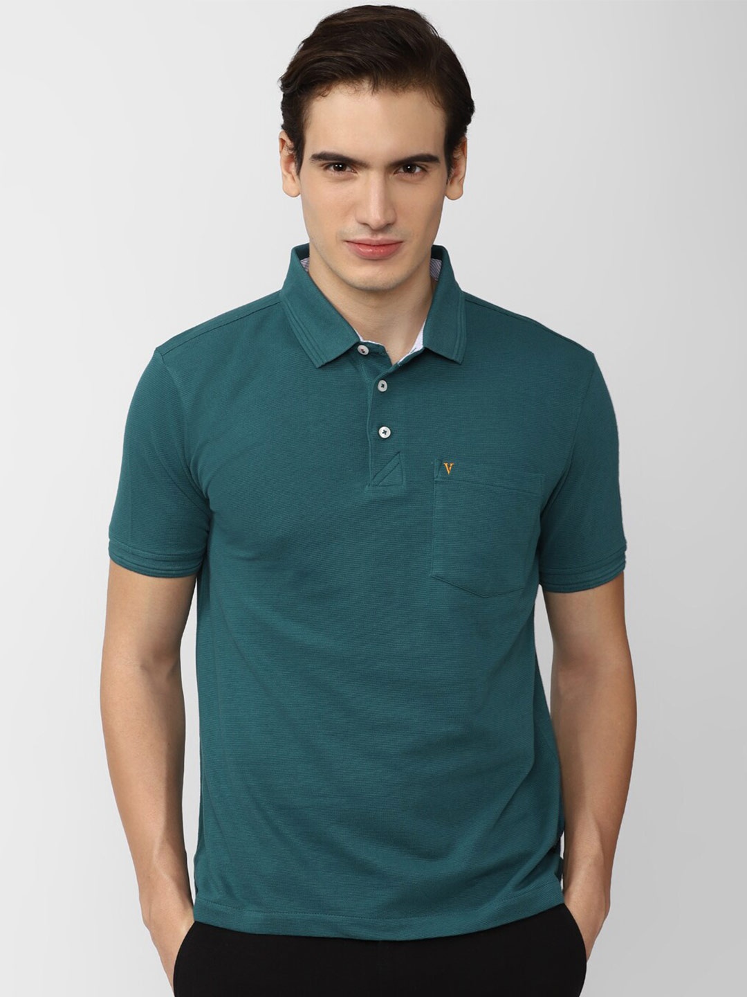 

Van Heusen Sport Polo Collar Pure Cotton T-shirt, Teal