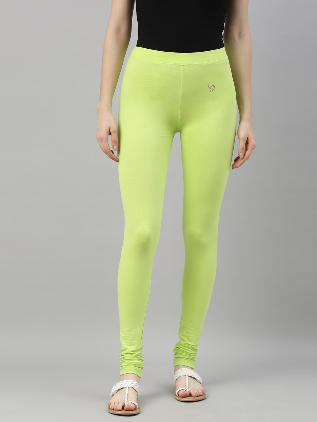 

TWIN BIRDS Churidar Length Leggings, Green