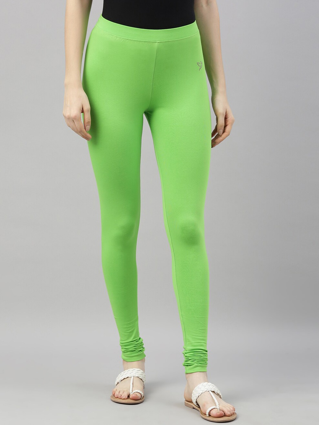 

TWIN BIRDS Churidar Length Leggings, Green