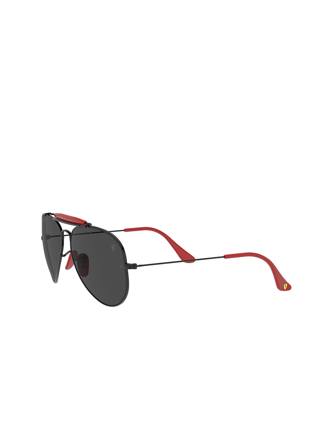

Ray-Ban Full Rim Aviator Sunglasses with UV Protected Lens 8056597357395, Black