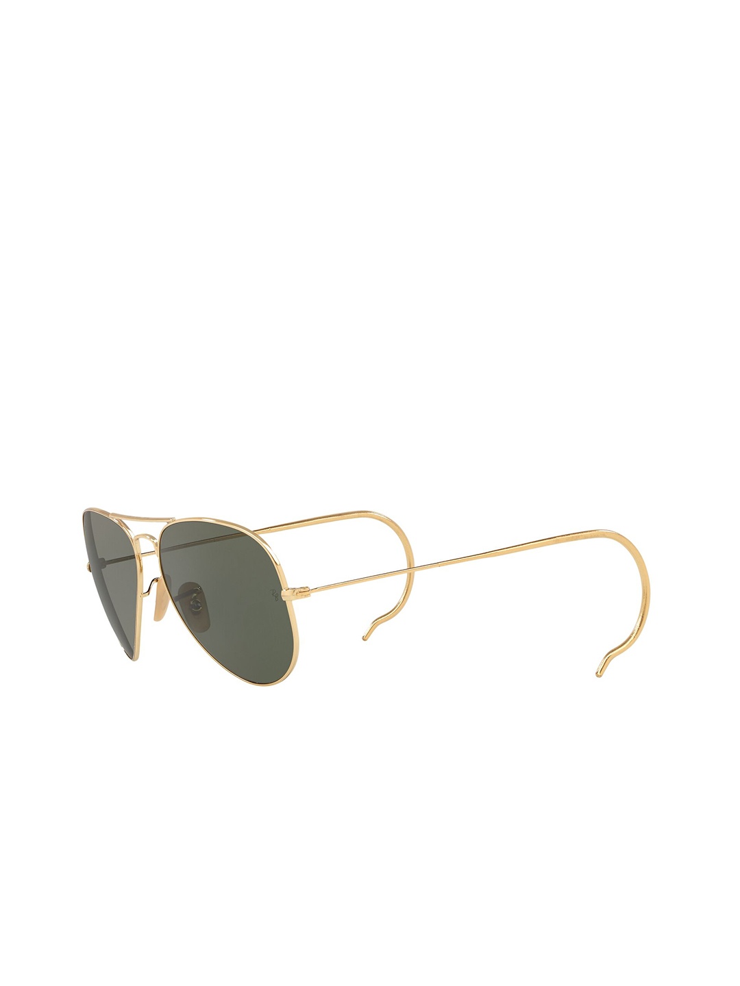 

Ray-Ban Men Aviator Sunglasses with UV Protected Lens 8053672993639, Gold