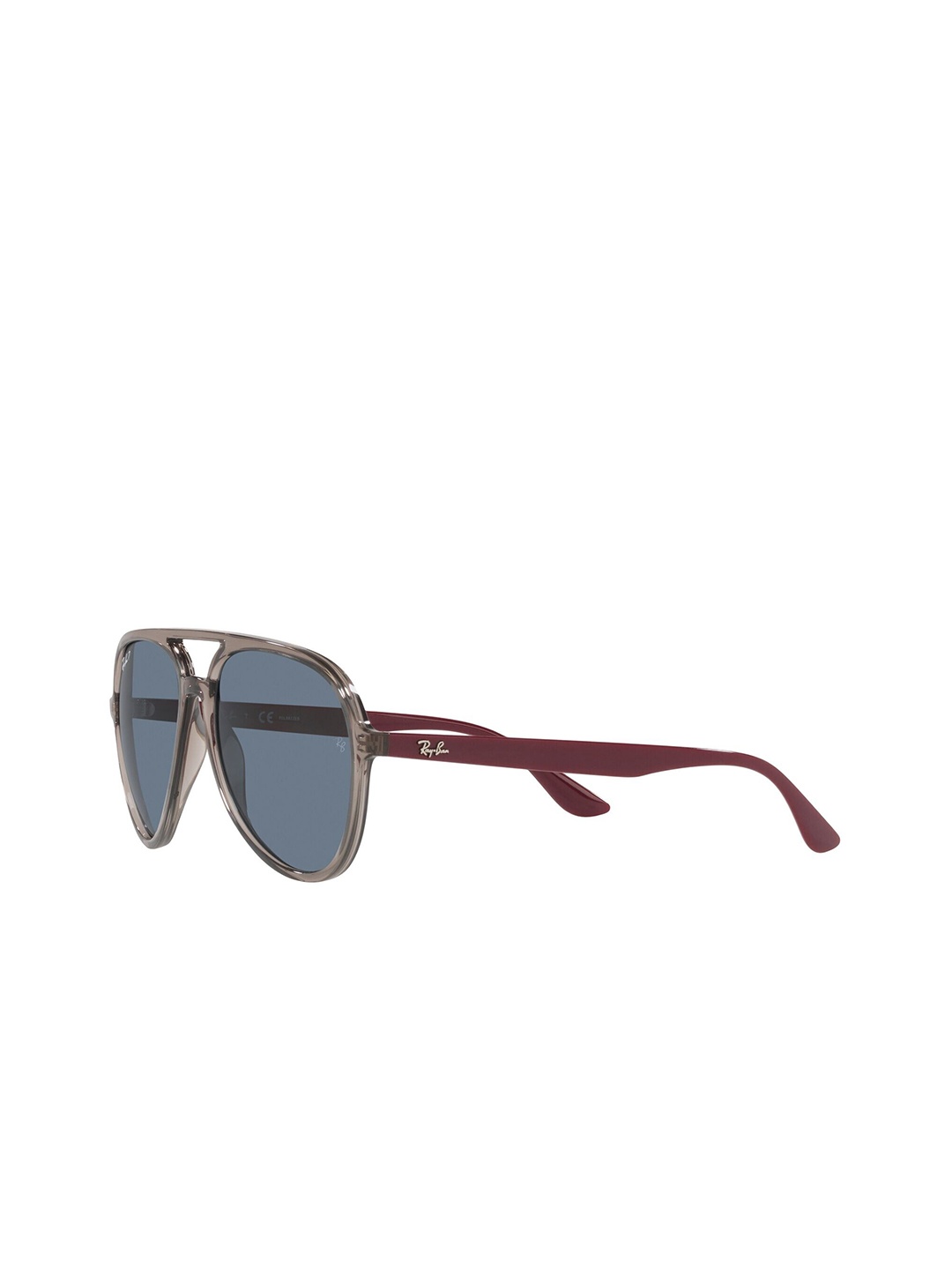 

RAY-BAN Unisex Polarized Lens Pilot Sunglasses - 0RB437665722V57, Grey