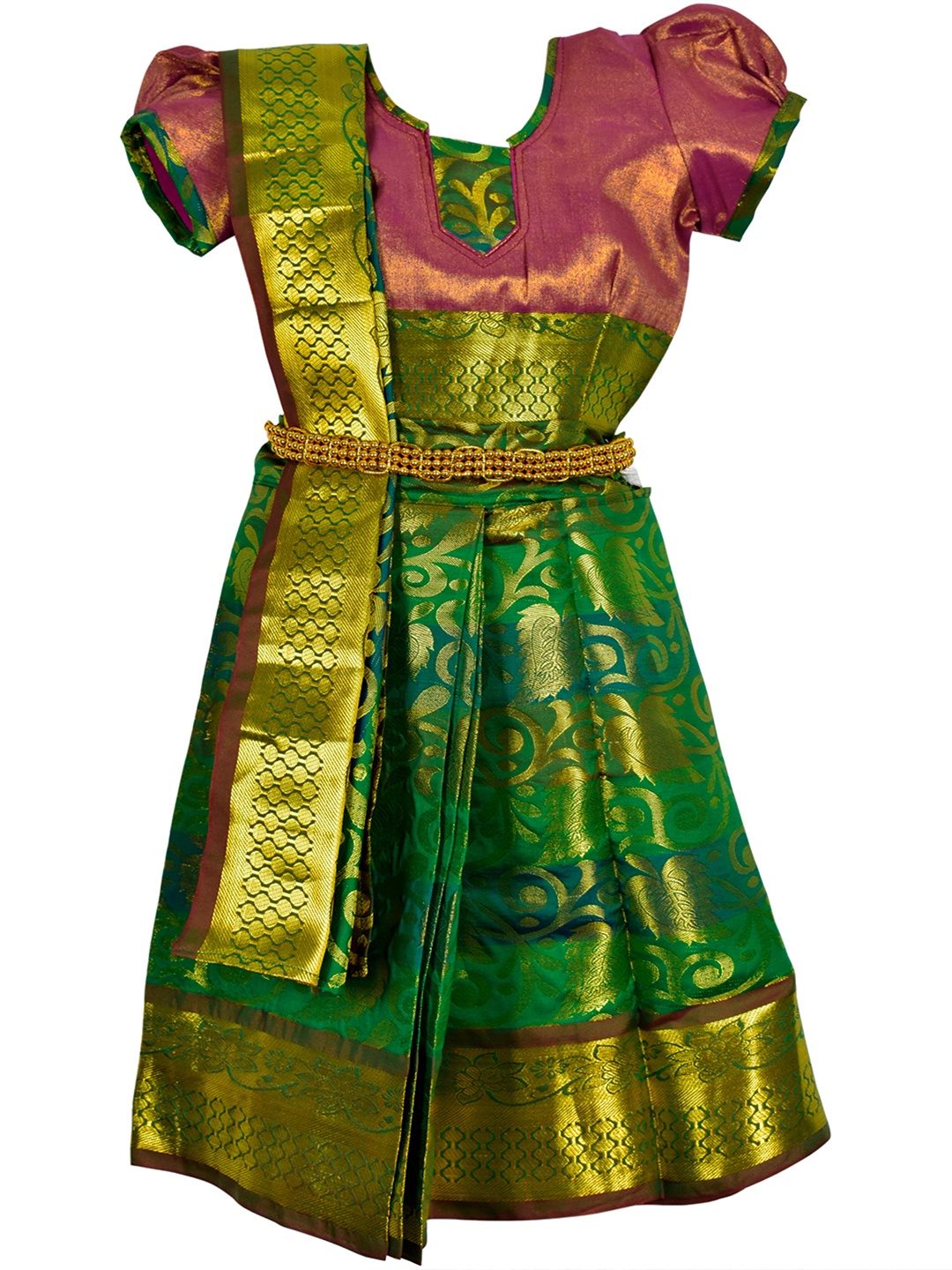 

AMIRTHA FASHION Girls Ready to Wear Lehenga & Blouse With Dupatta, Pink