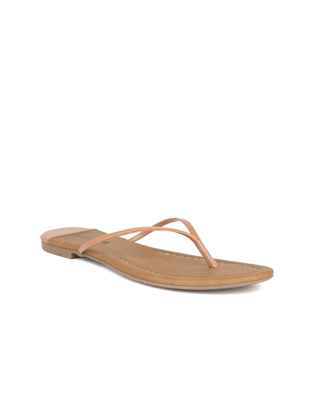 

SOLES Women No Back Strap Open Toe Flats, Pink