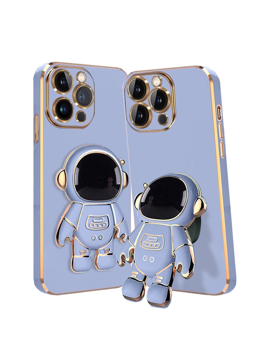 

Karwan iPhone 14 Pro Phone Back Case With Astronaut Holster Stand, Blue