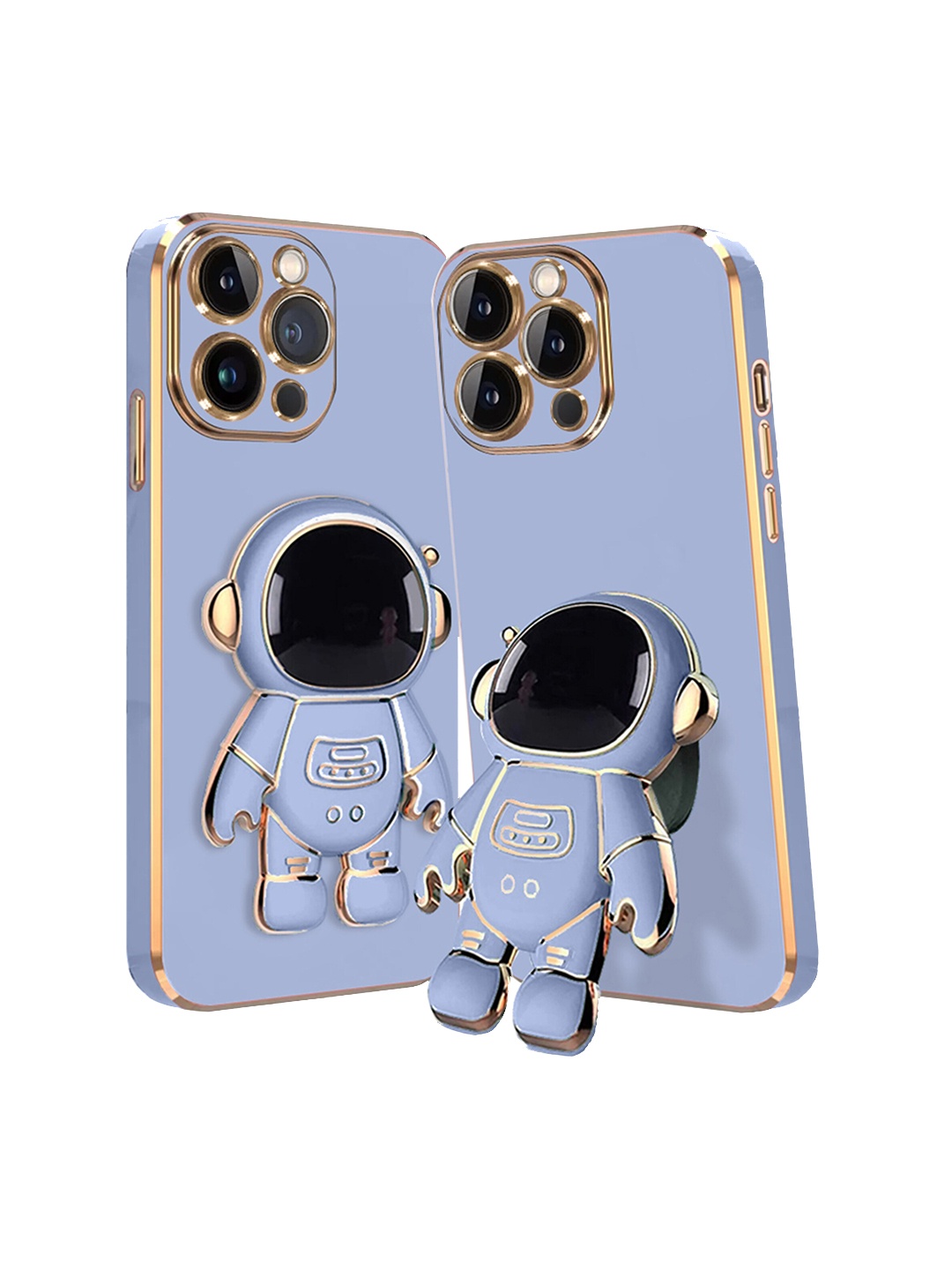 

Karwan iPhone 14 Pro Max Phone Back Case With Astronaut Holster Stand, Blue