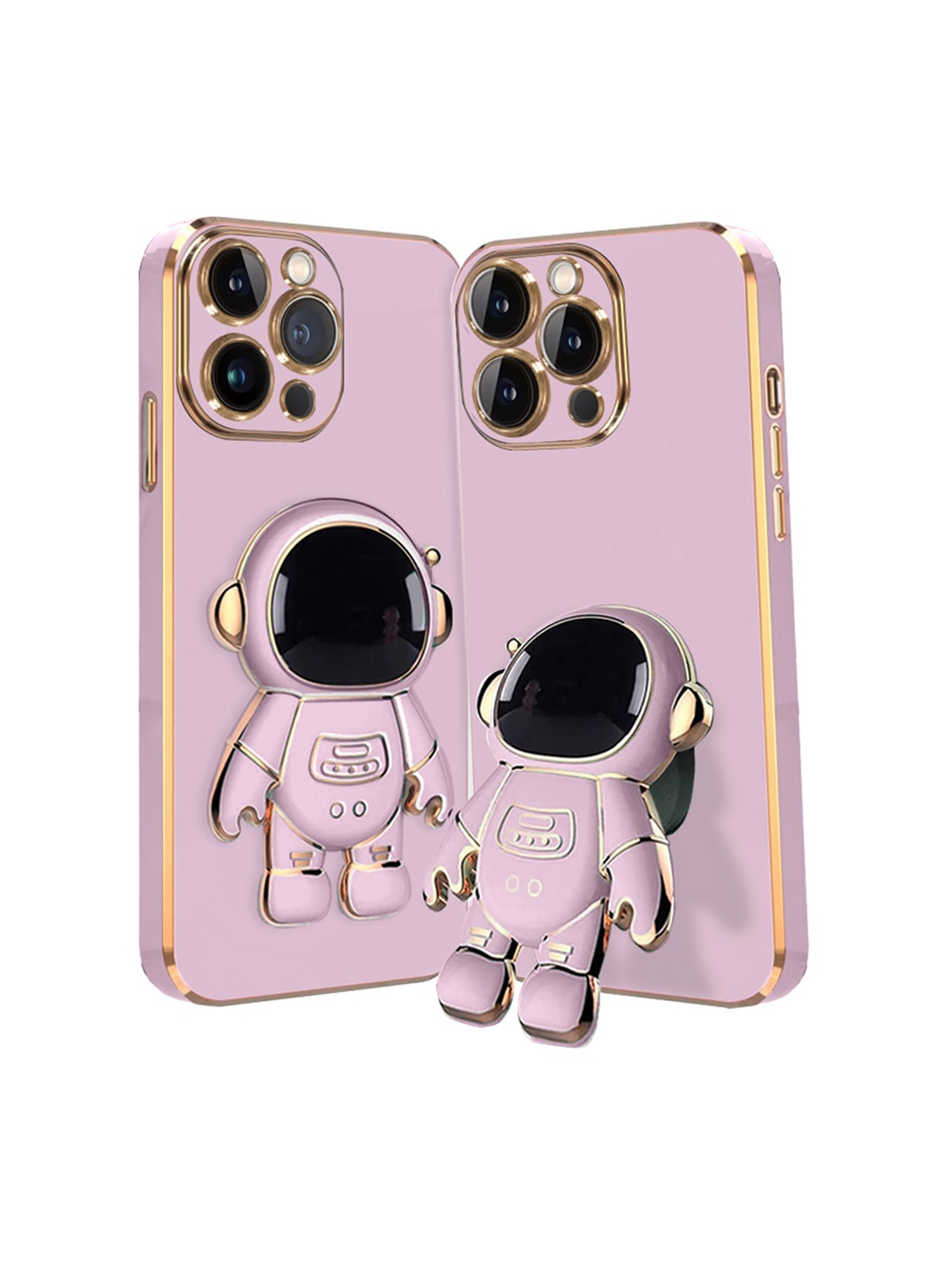

Karwan iPhone 14 Pro Max Phone Back Case With Astronaut Holster Stand, Purple