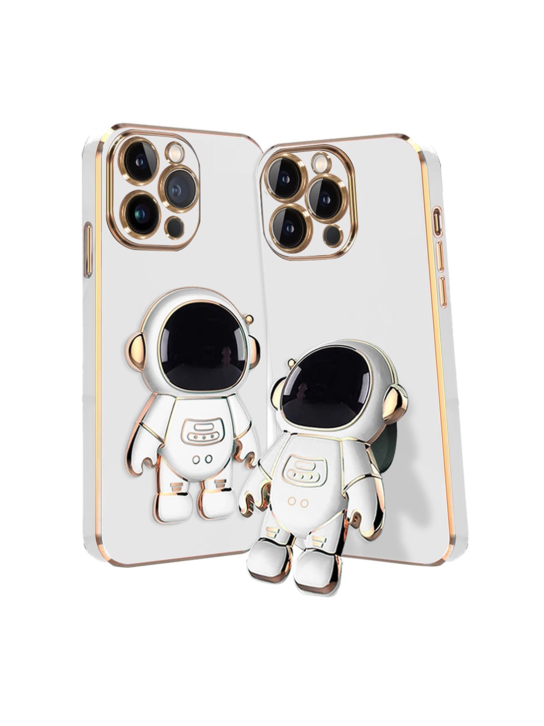 

Karwan iPhone 13 ProMax Phone Back Cover With Astronaut Holster Stand, White