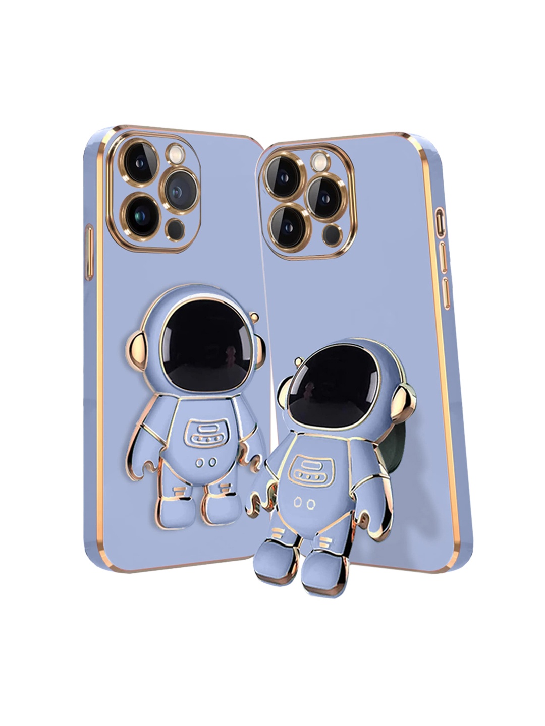 

Karwan iPhone 13 Pro Phone Back Case With Astronaut Holster Stand, Blue