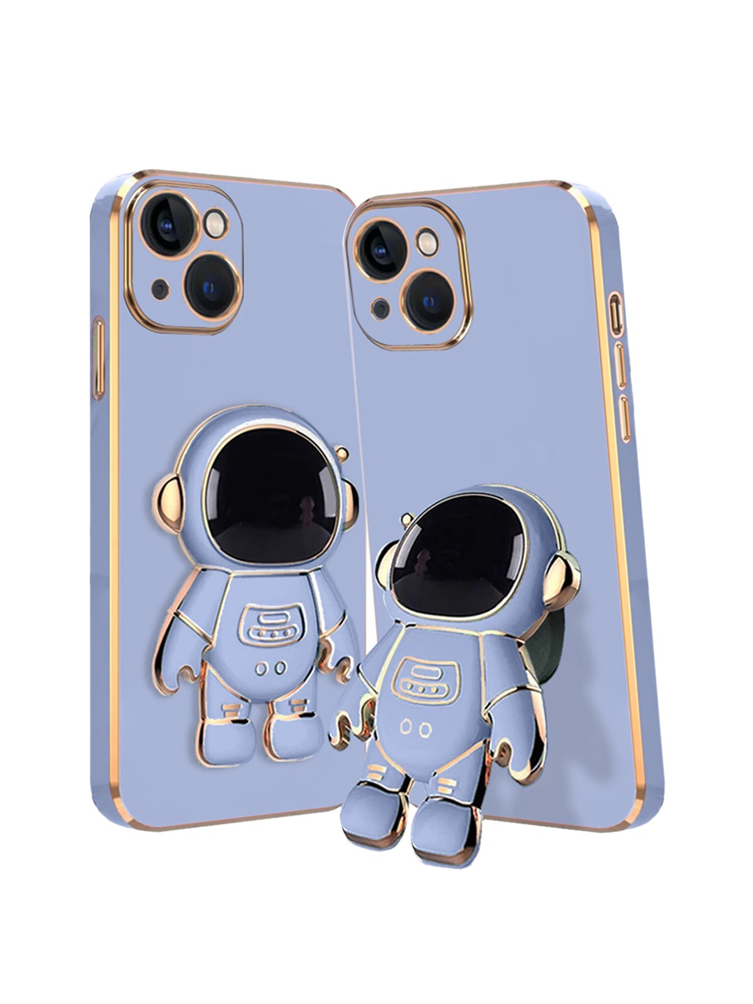

Karwan iPhone 14 Phone Back Case With Astronaut Holster Stand, Blue