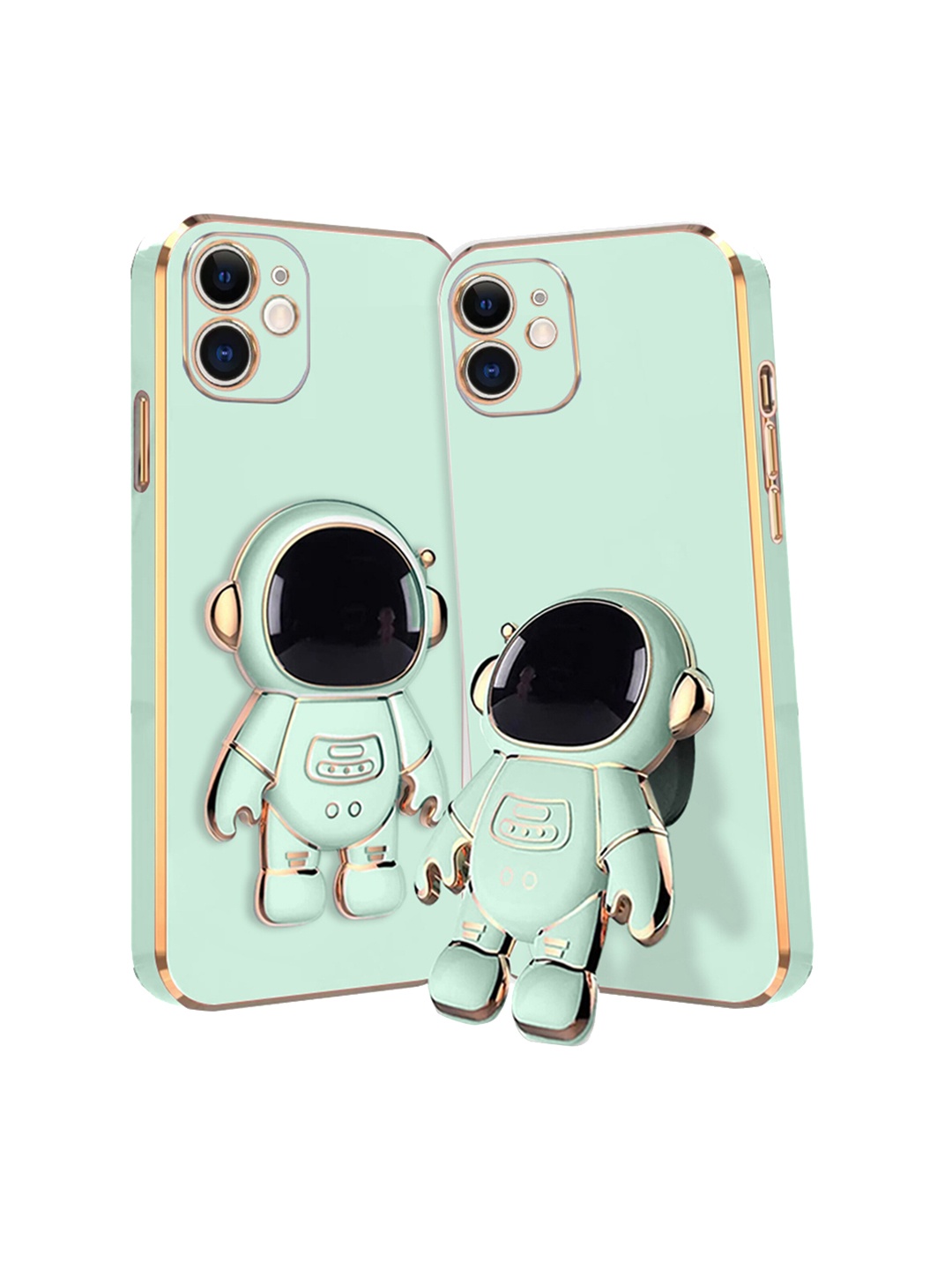 

Karwan Compatible iPhone 11 Back Case With Astronaut Holster Stand, Green
