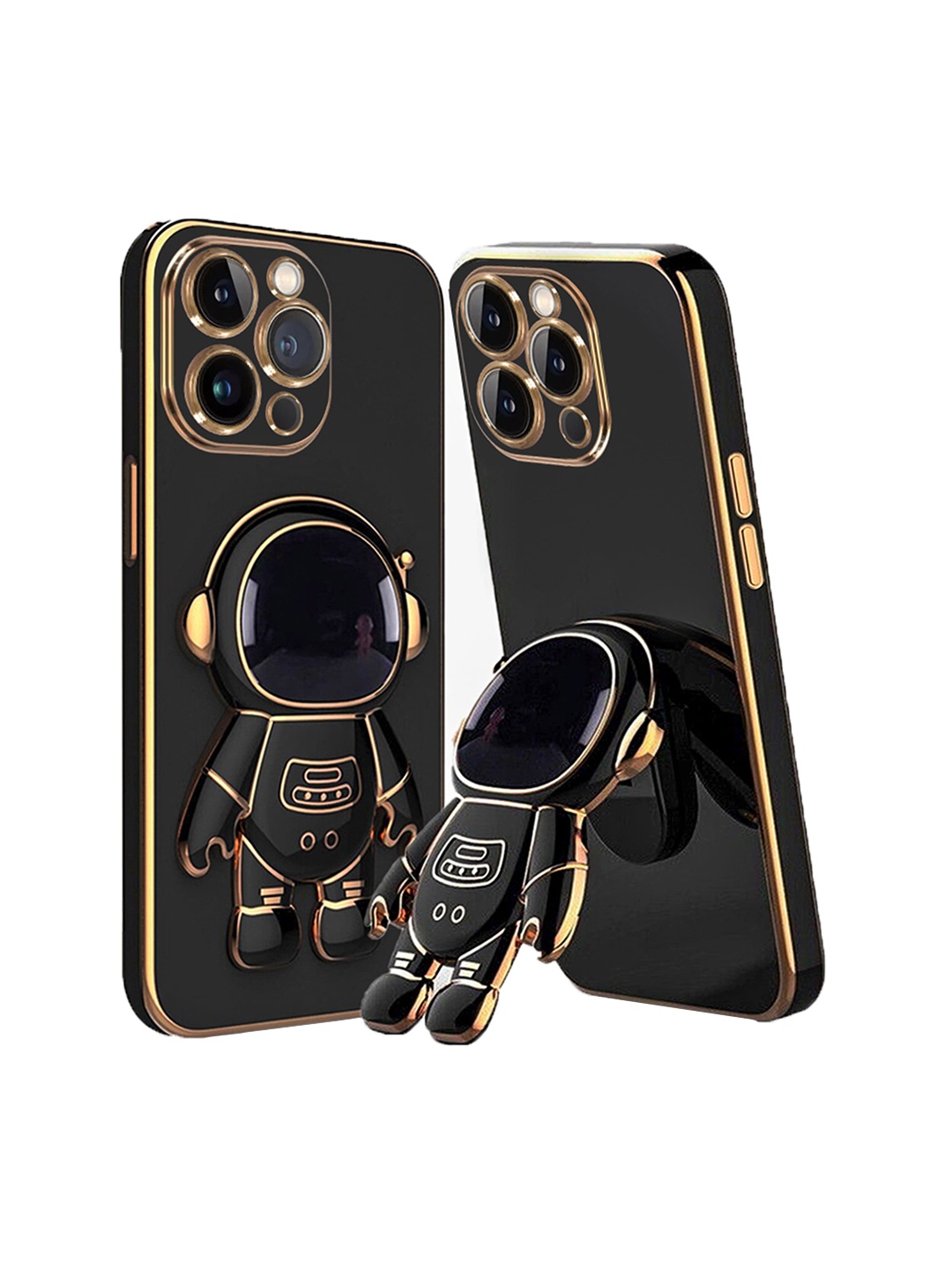 

Karwan iPhone 11 Pro Phone Back Case With Astronaut Holster Stand, Black