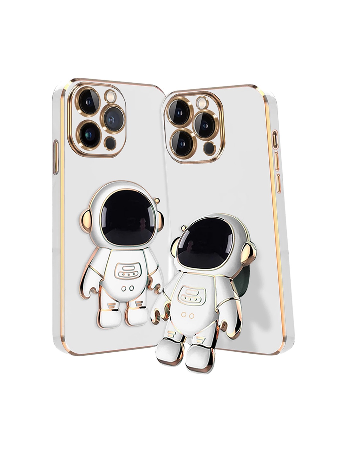 

Karwan iPhone 11 Pro Phone Back Case With Astronaut Holster Stand, White