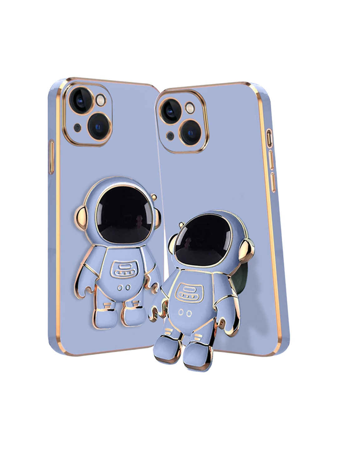 

Karwan iPhone 14 Plus Phone Back Case With Astronaut Holster Stand, Blue