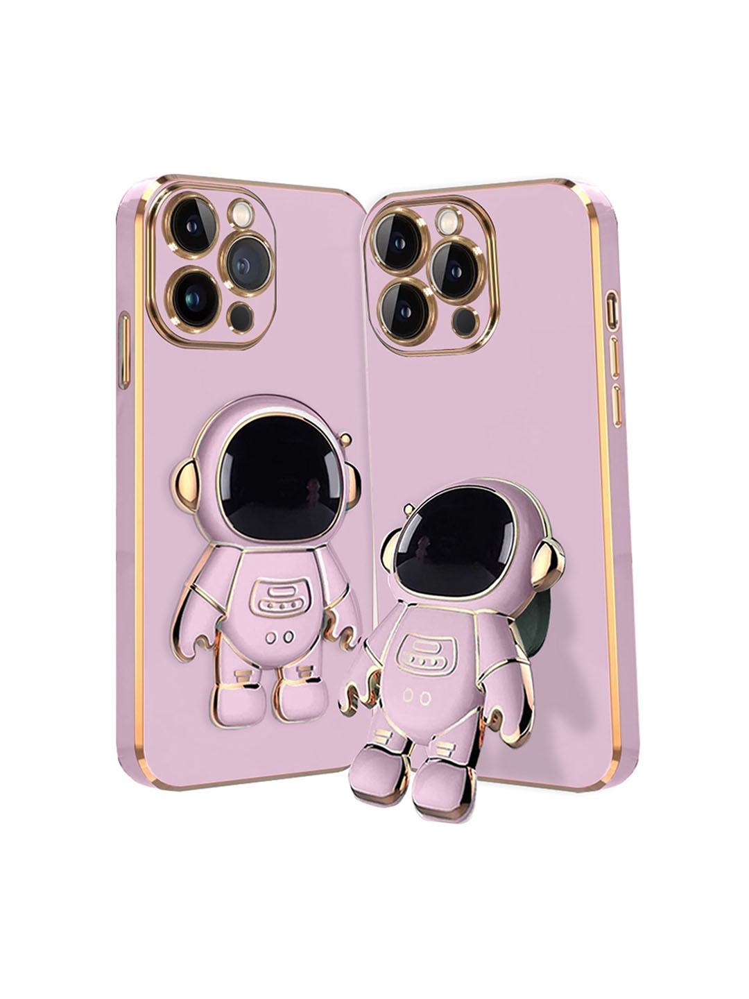 

Karwan iPhone 11 Pro Phone Back Cover With Astronaut Holster Stand, Purple