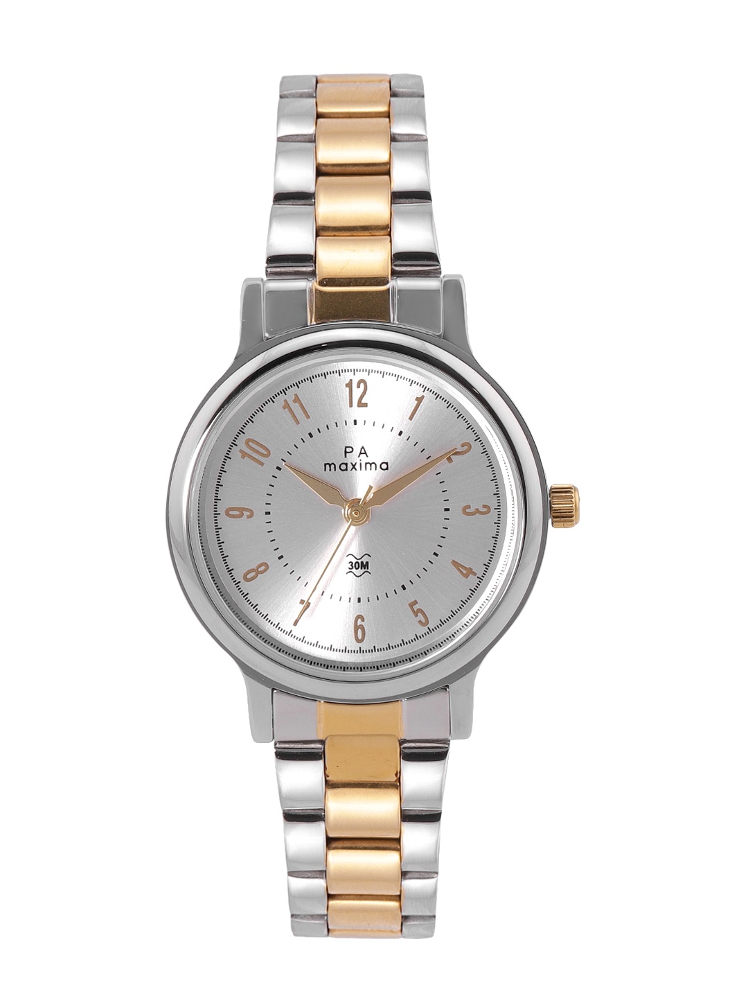 

maxima Women Stainless Steel Bracelet Style Straps Analogue Watch 48332CMLT, Silver