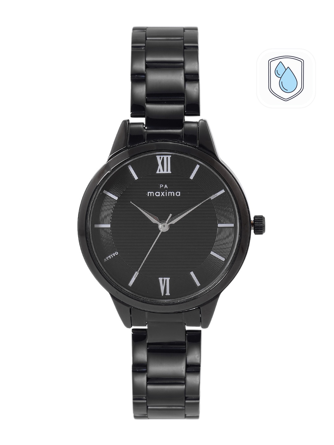 

maxima Women Bracelet Style Analogue Watch 66061CMLB, Black