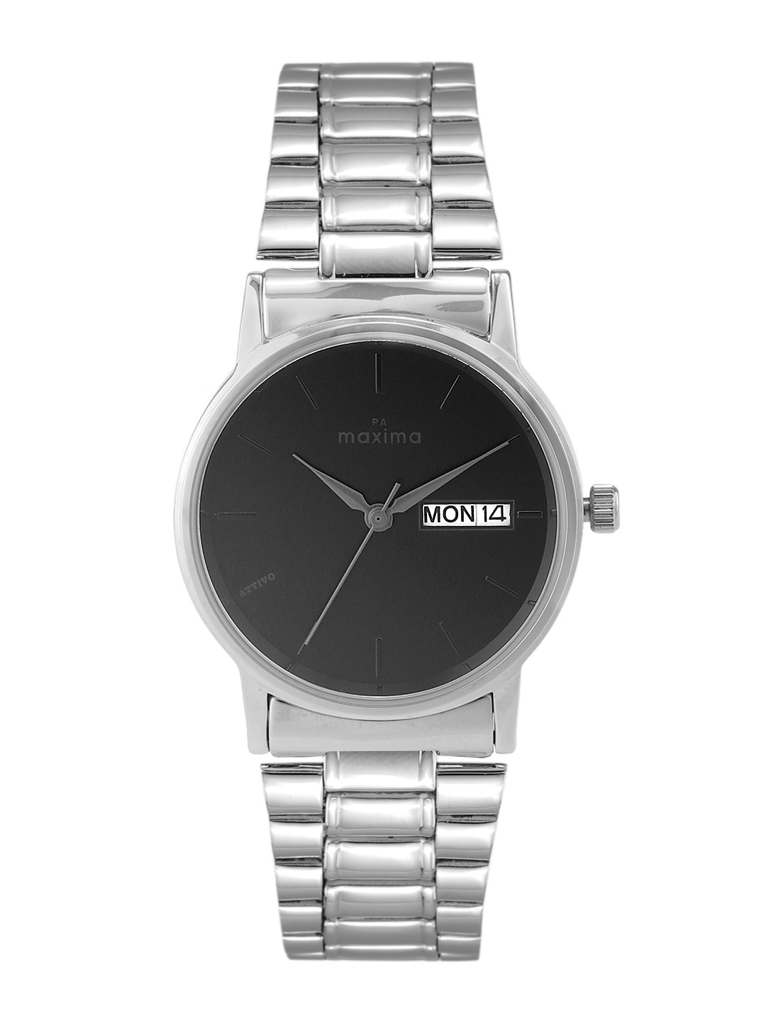 

maxima Men Bracelet Style Straps Analogue Watch 58521CMGI, Black