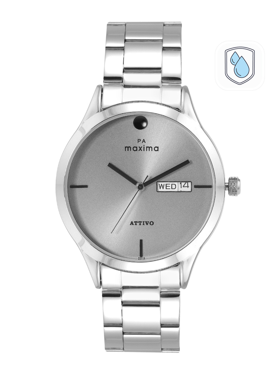 

maxima Men Bracelet Style Analogue Watch 65712CMGI, Grey