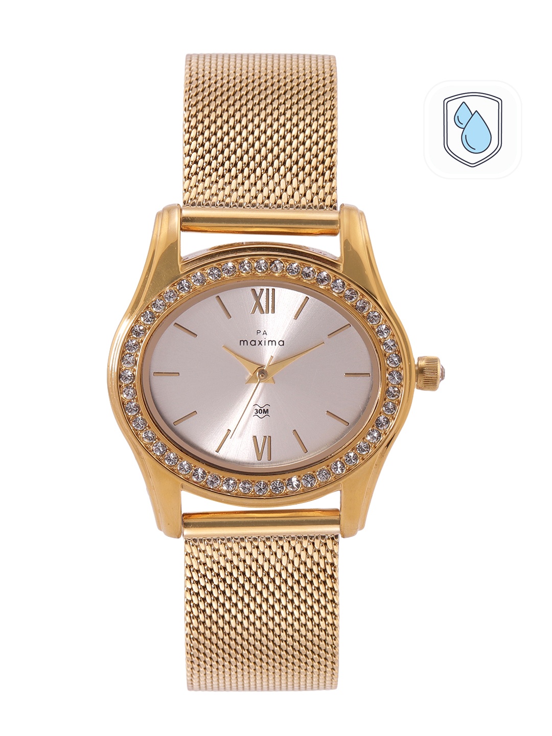 

maxima Women Bracelet Style Analogue Watch 58780CMLY, Silver