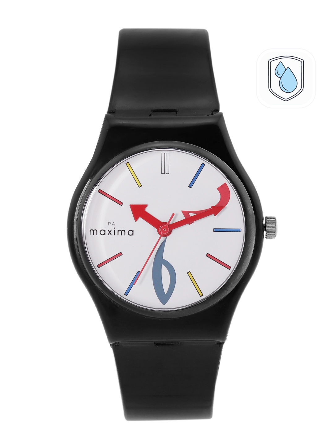 

maxima Men Regular Straps Analogue Watch 03346PPGW, White