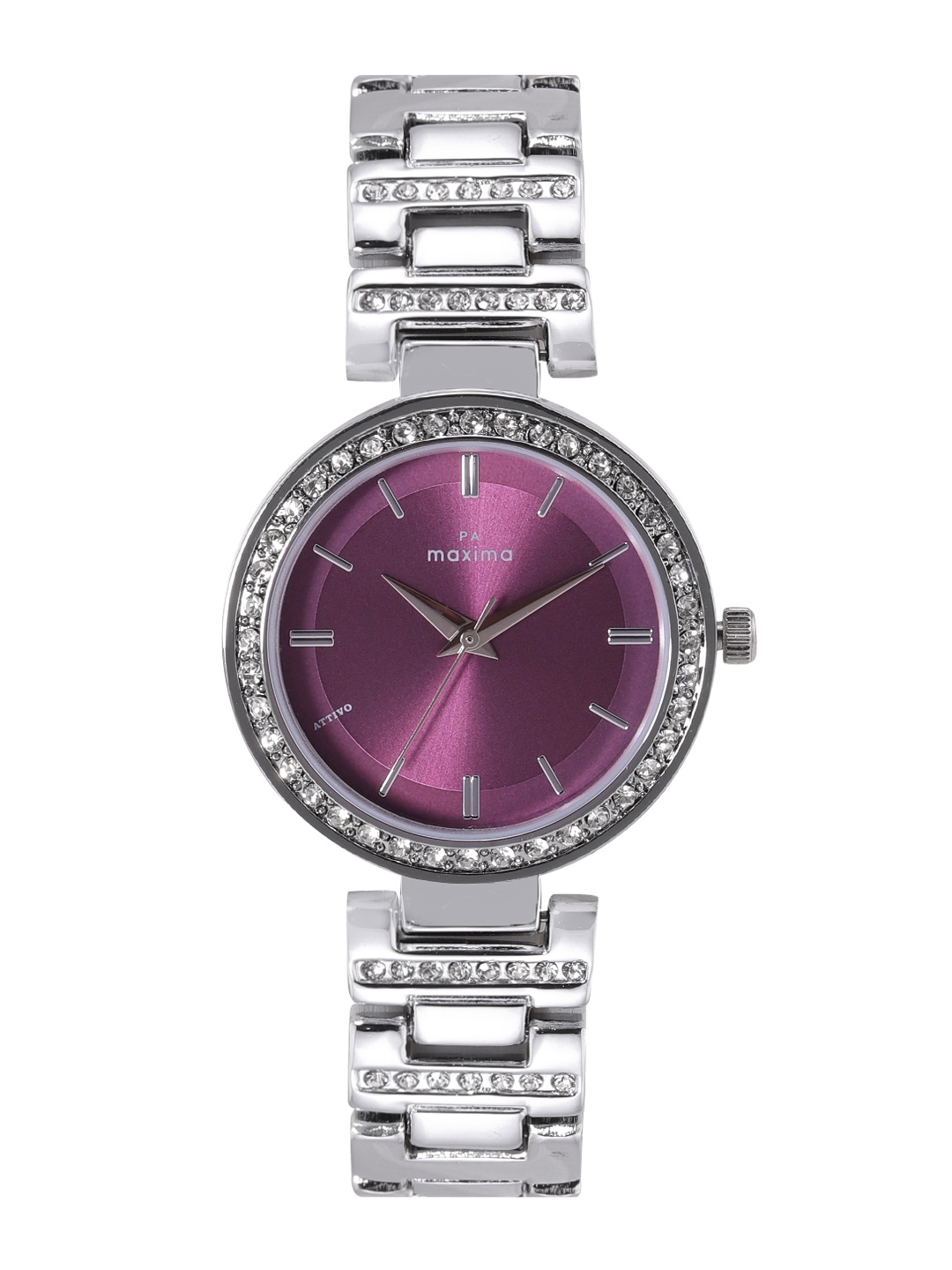 

maxima Women Attivo Analogue Watch 66371BMLI, Purple