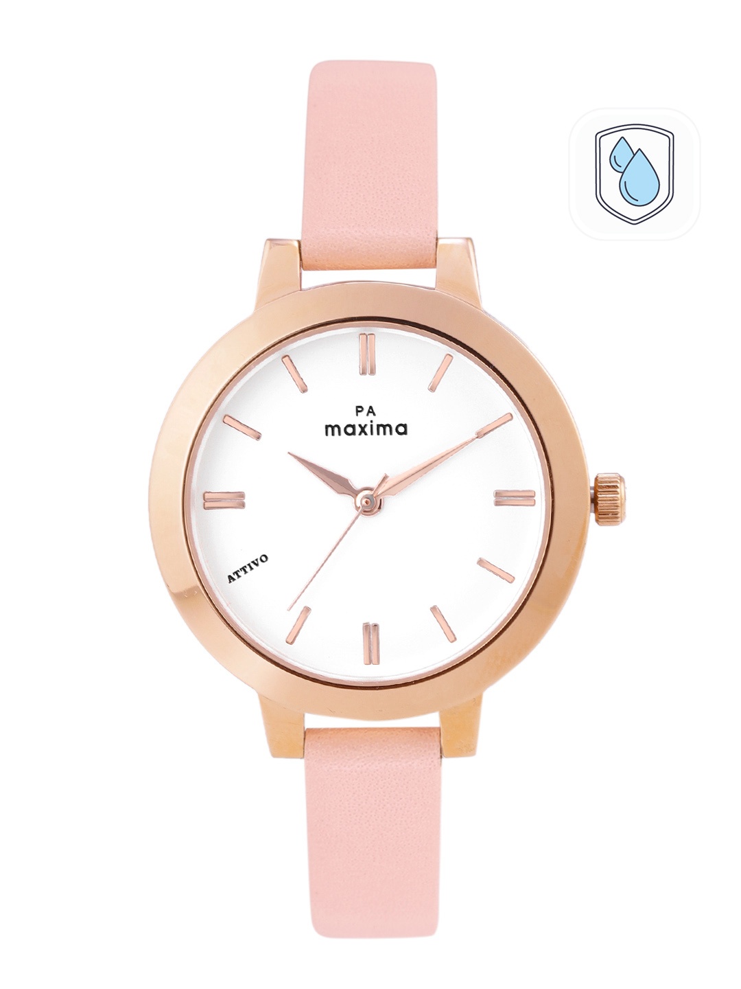 

maxima Women Analogue Watch 61130LMLR, White