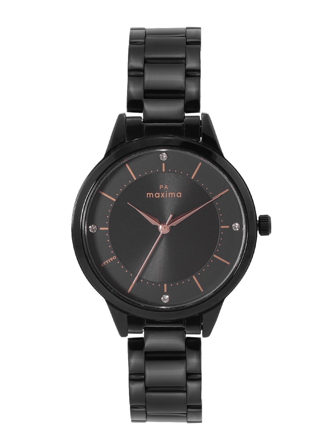 

maxima Women Bracelet Style Straps Analogue Watch 66060CMLB, Black