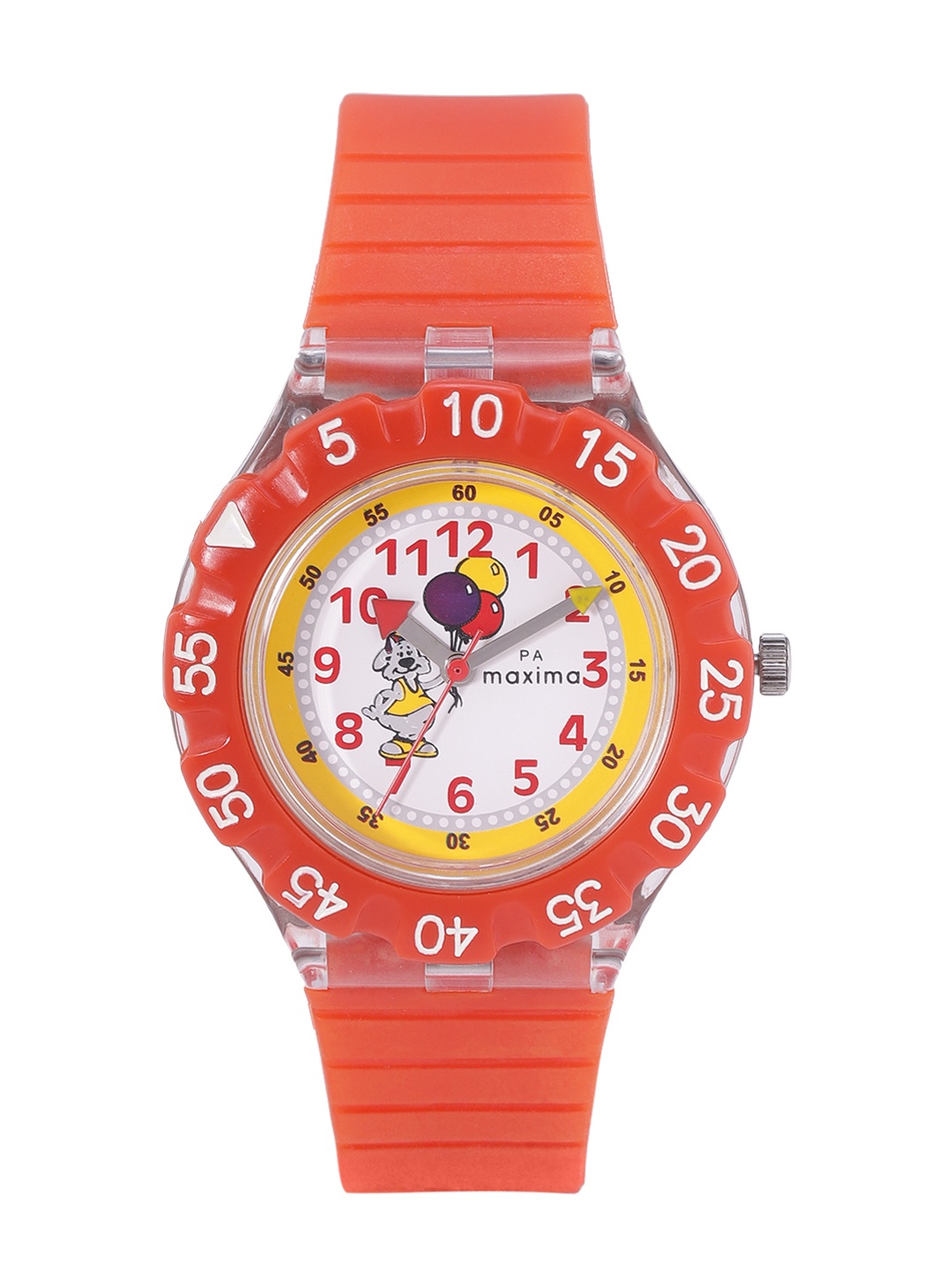 

maxima Kids Rubber Straps Waterproof Analogue Watch 39536PPKW, White