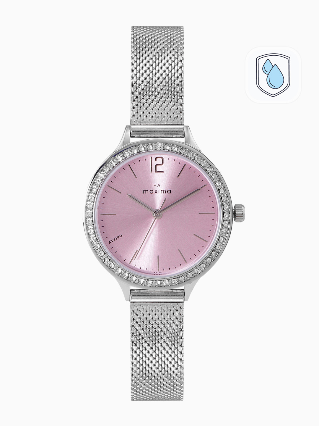 

maxima Women Bracelet Style Analogue Watch 66220CMLI, Pink
