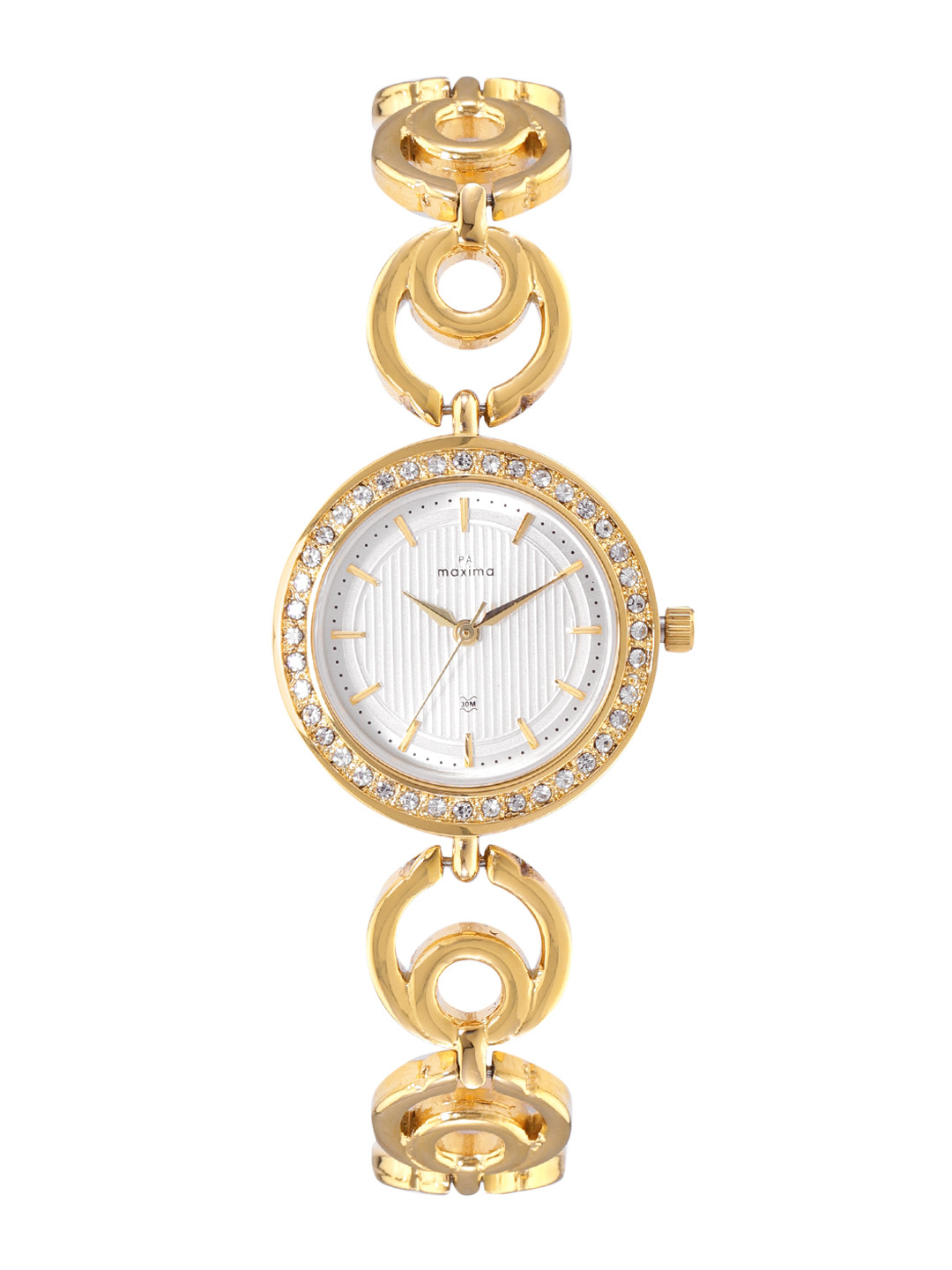 

maxima Women Bracelet Style Analogue Watch 51780BMLY, Silver