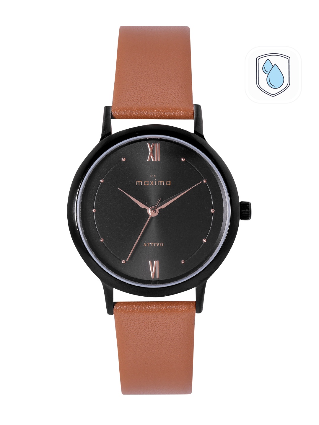 

maxima Women Analogue Watch 67123LMLB, Black
