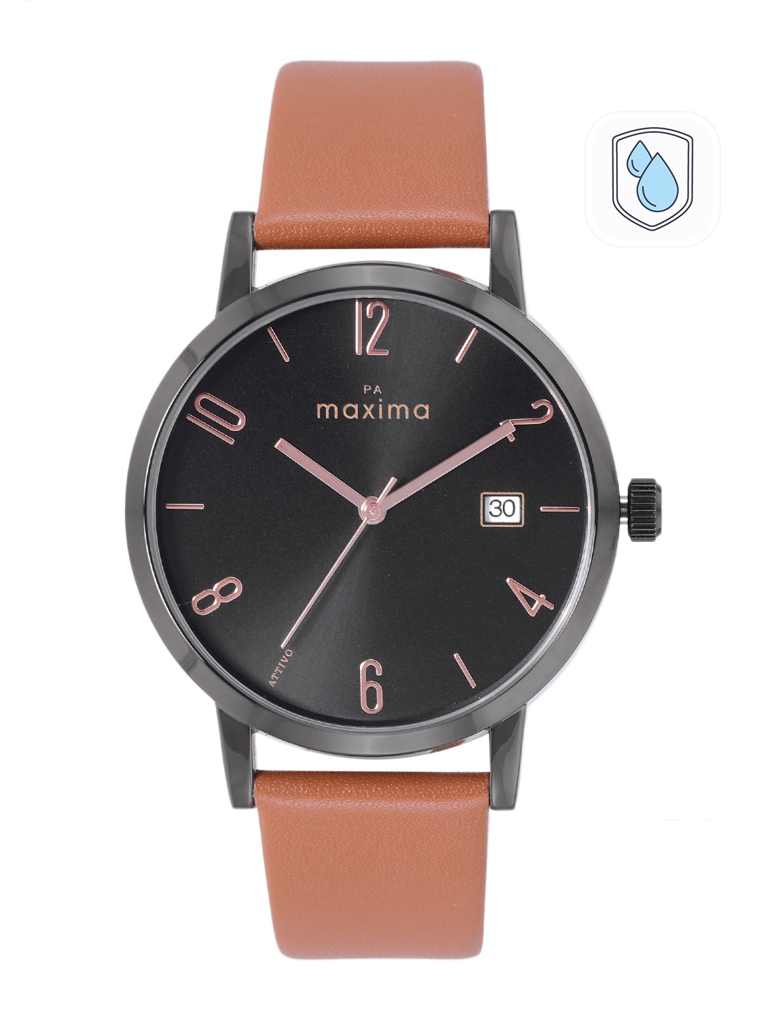 

maxima Men Analogue Watch 67070LMGB, Black