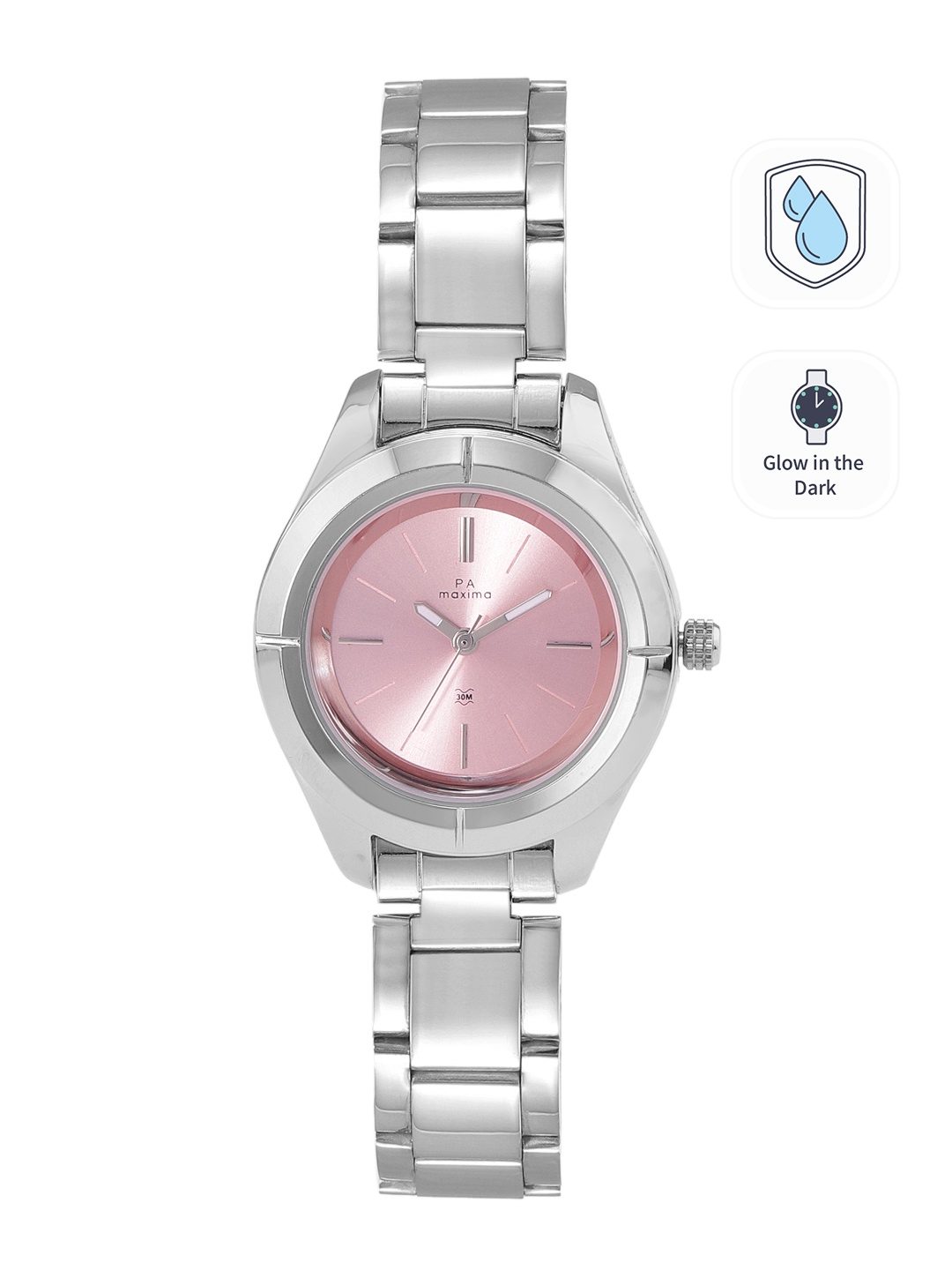 

maxima Women Bracelet Style Analogue Watch 51945CMLI, Pink