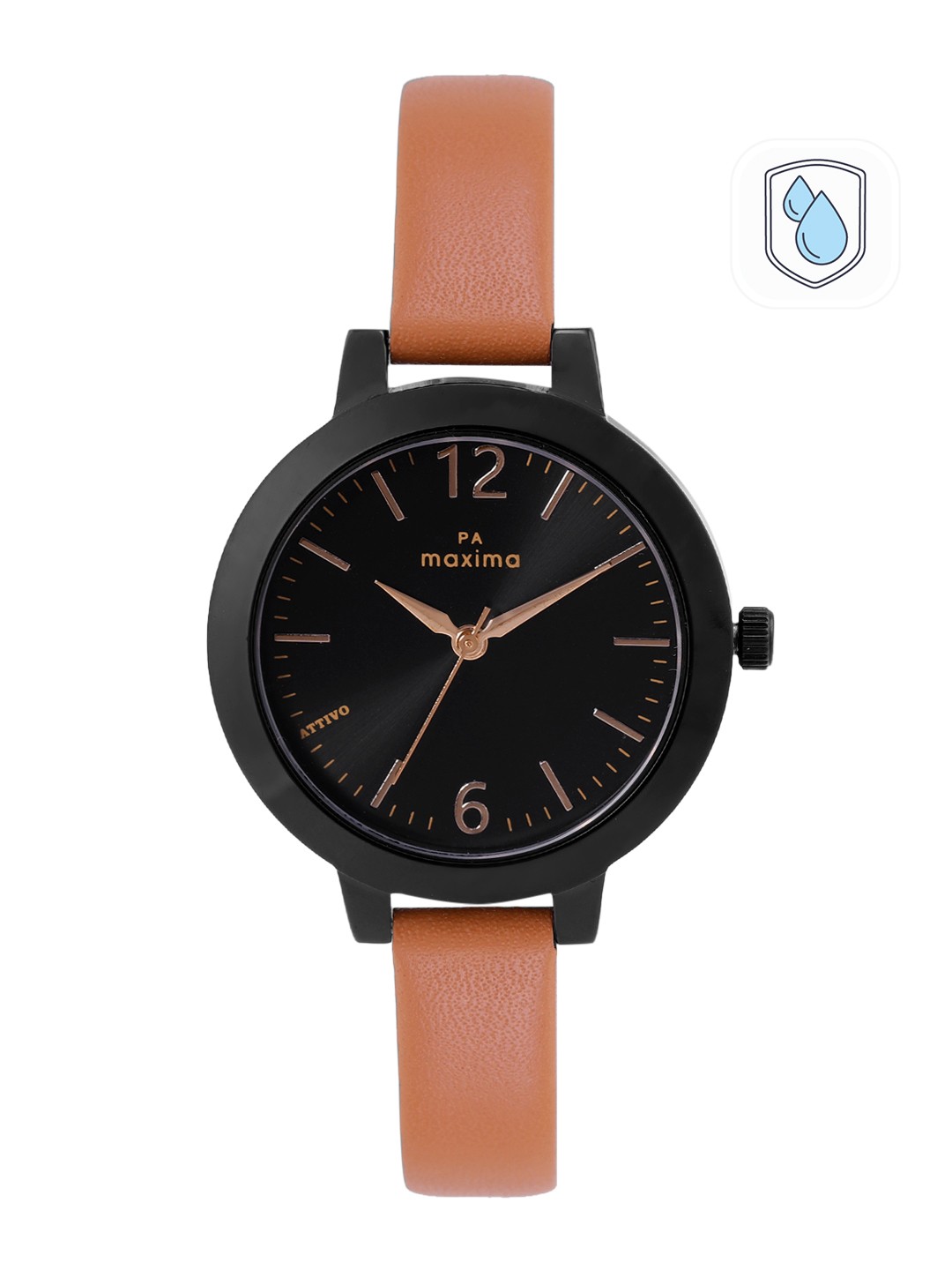 

maxima Women Analogue Watch 61140LMLB, Black
