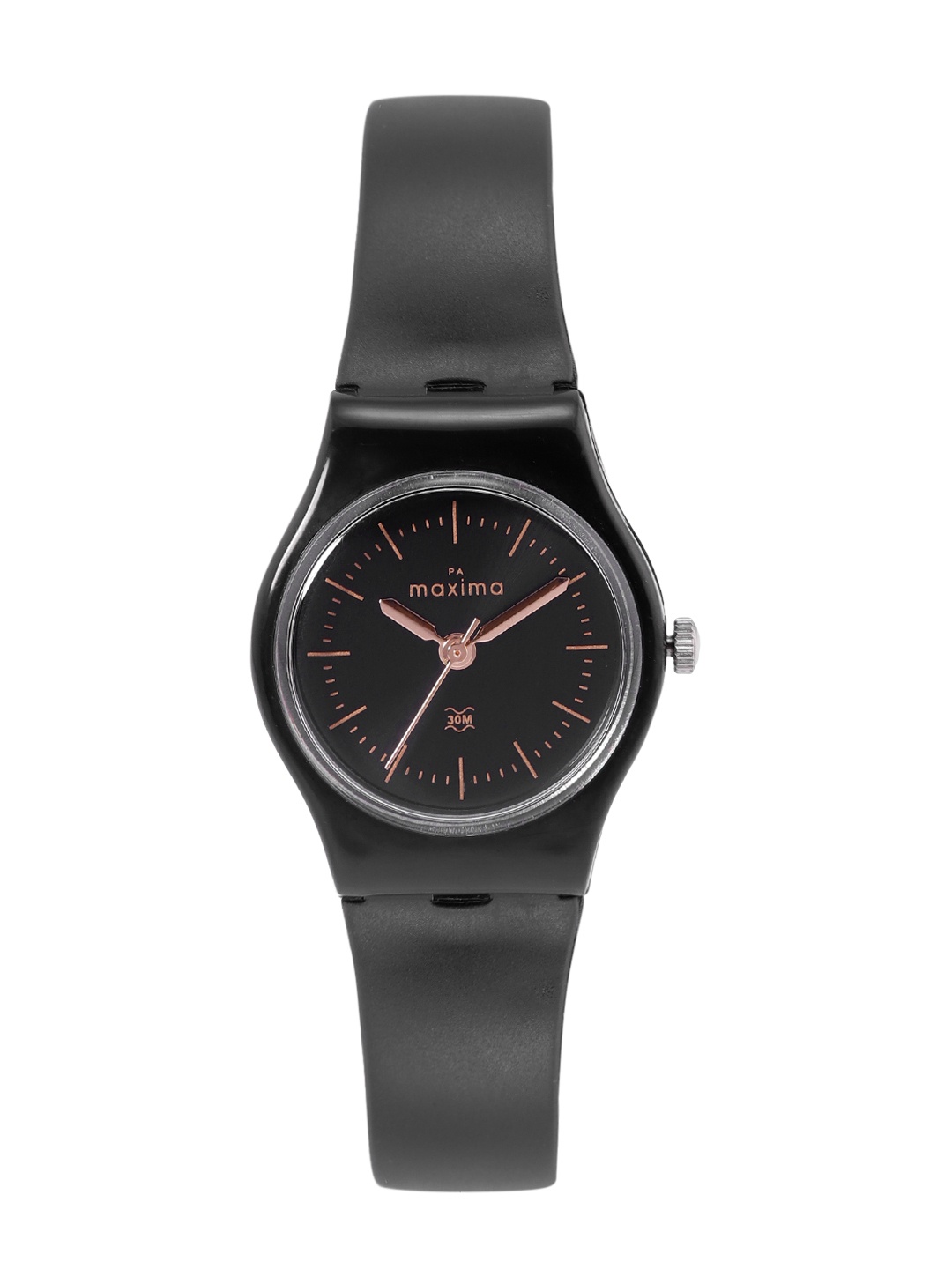 

maxima Women Analogue Watch 03465PPLW, Black
