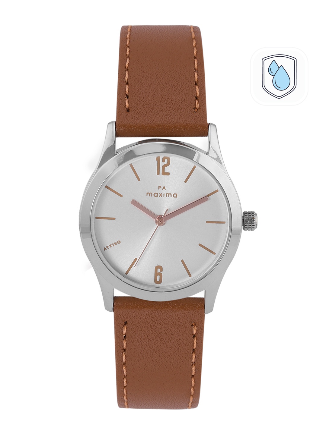 

maxima Women Regular Analogue Watch 65140LMLI, Silver
