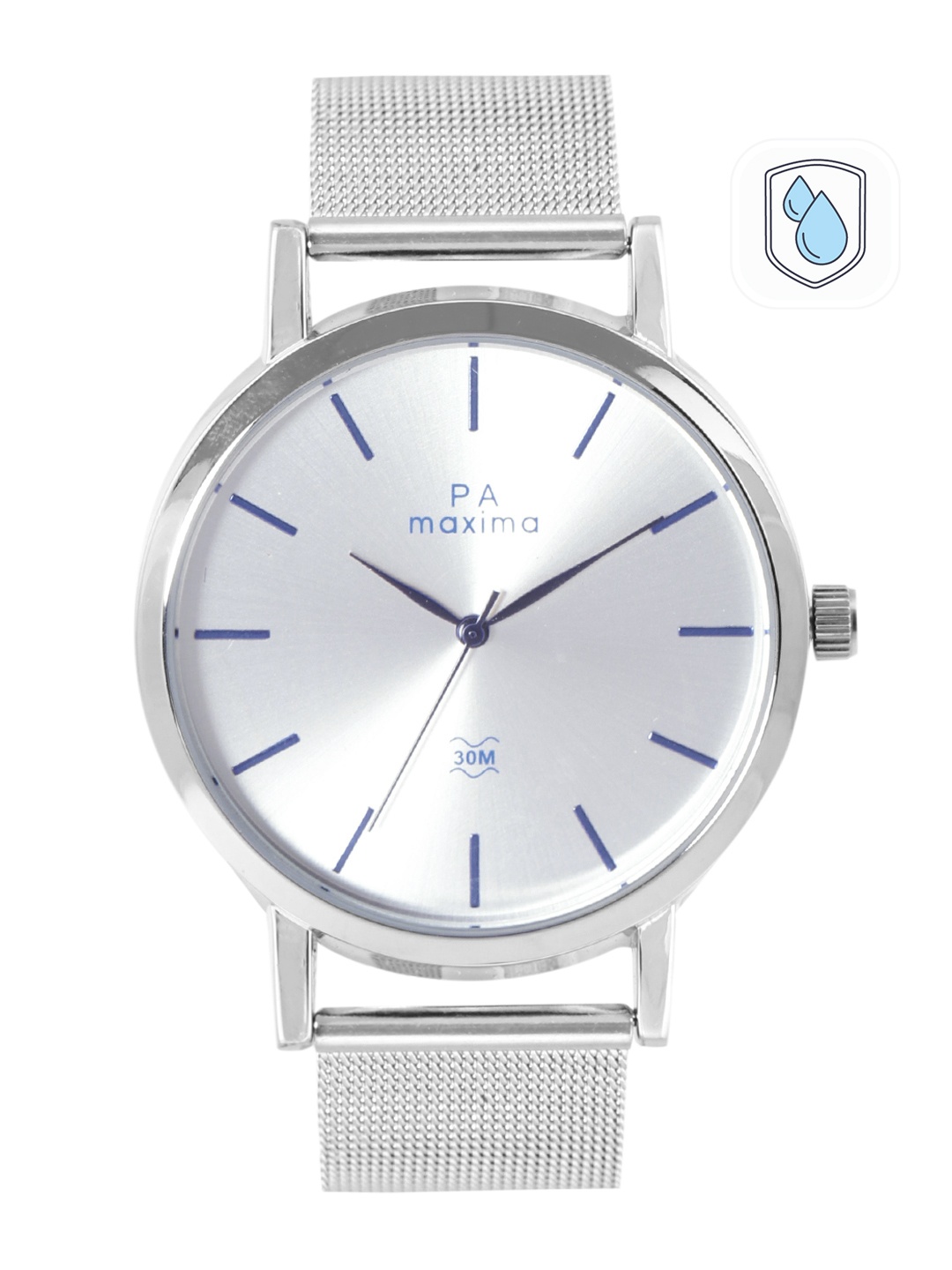 

maxima Men Attivo Analogue Watch 54611CAGI, Silver