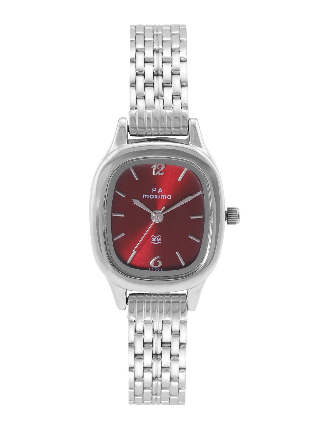 

maxima Women Stainless Steel Straps Attivo Analogue Watch 39996CMLI, Maroon