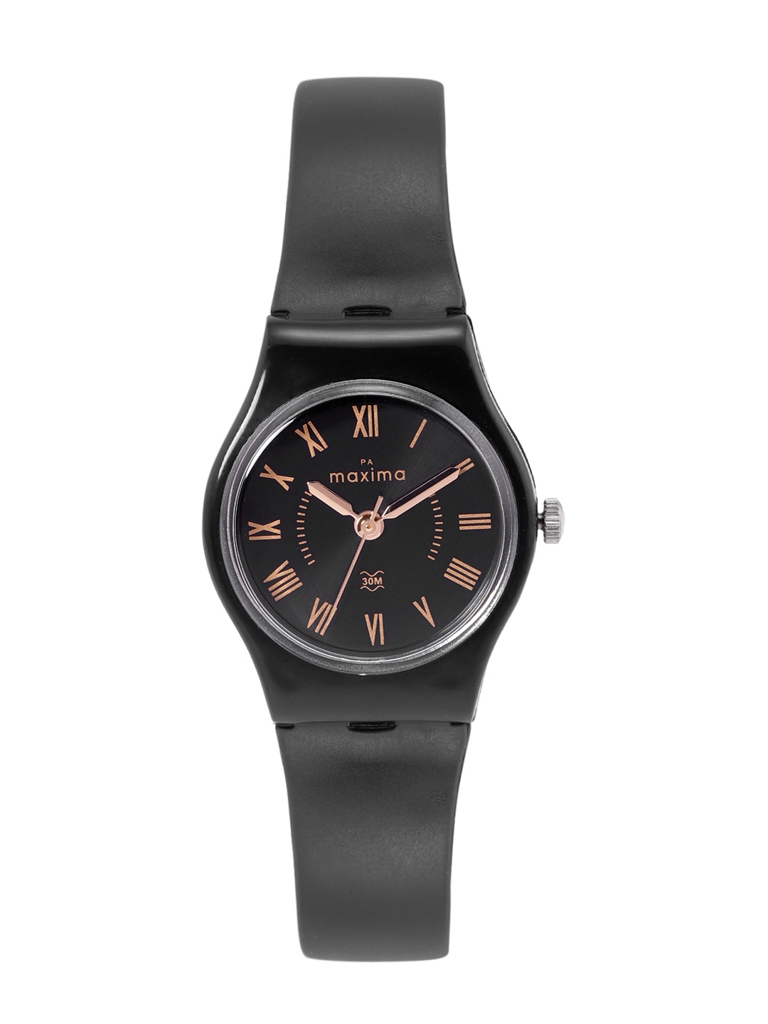 

maxima Women Analogue Watch 03453PPLW, Black