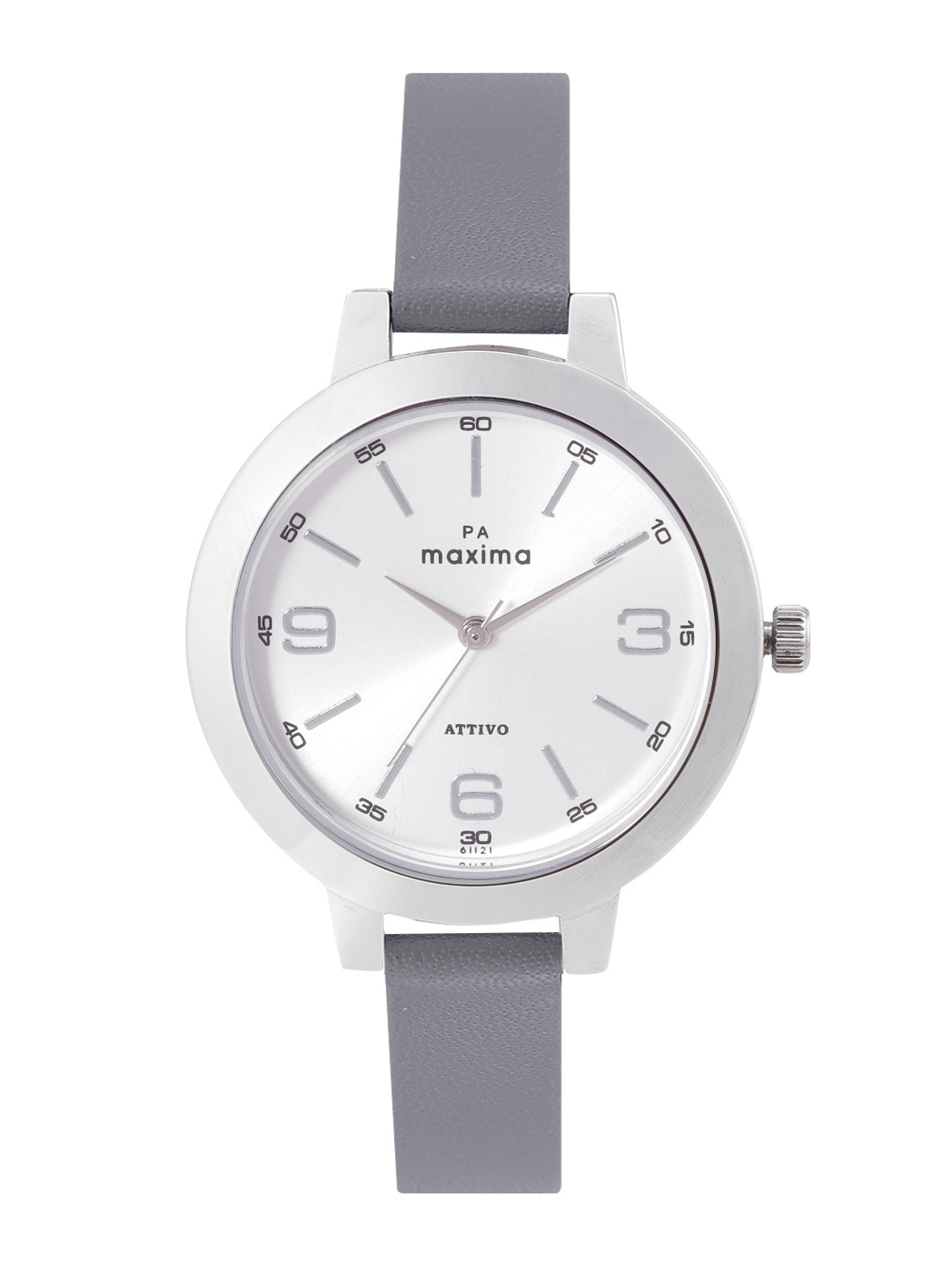 

maxima Women Attivo Leather Straps Analogue Watch 61121LMLI, White