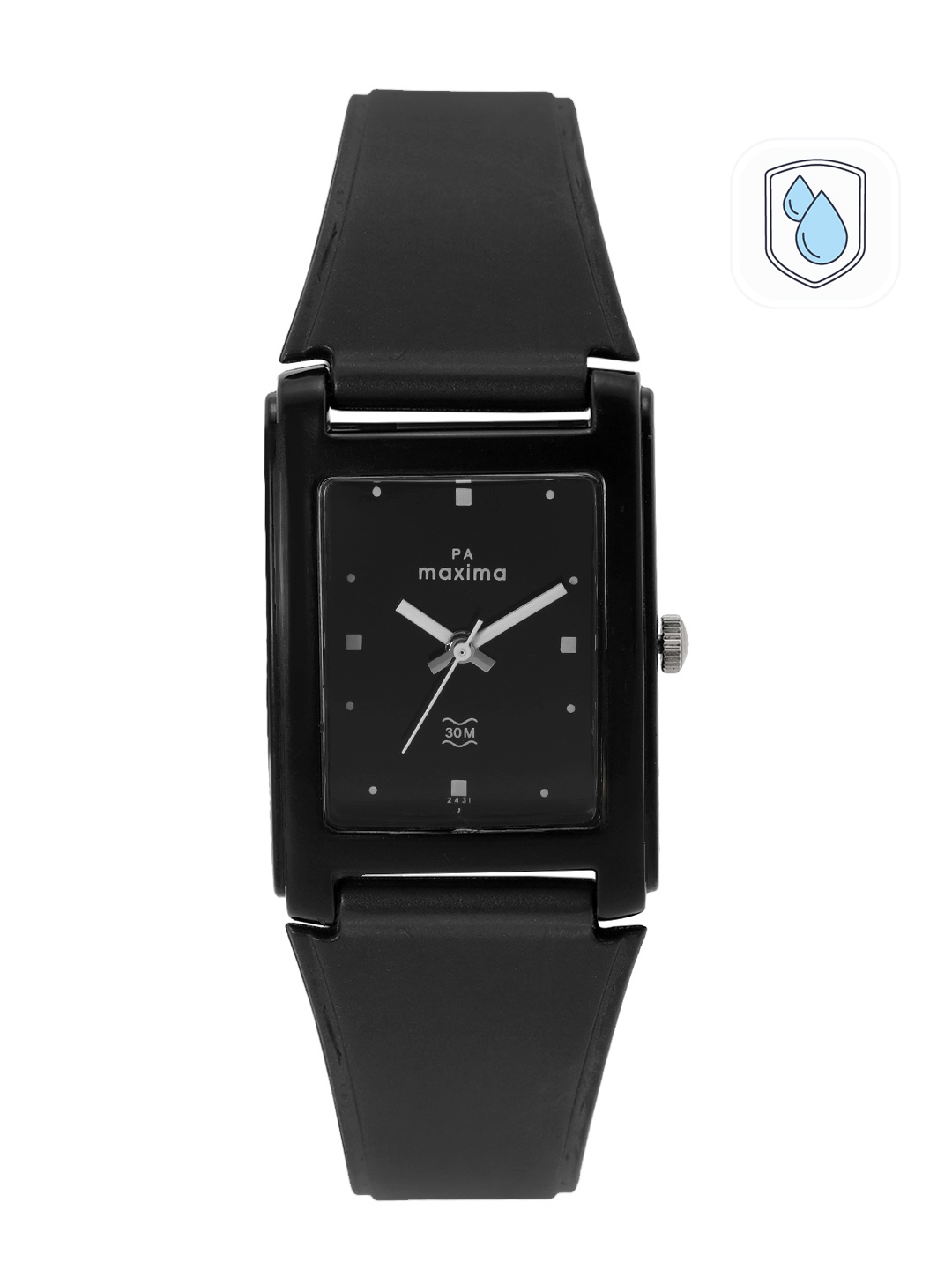 

maxima Men Analogue Watch 02431PPGW, Black