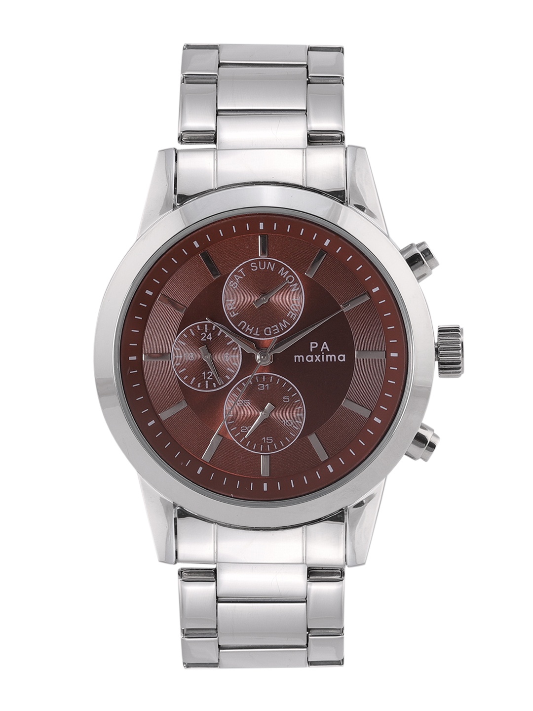 

maxima Men Analogue Chronograph Watch 47330CAGI, Brown