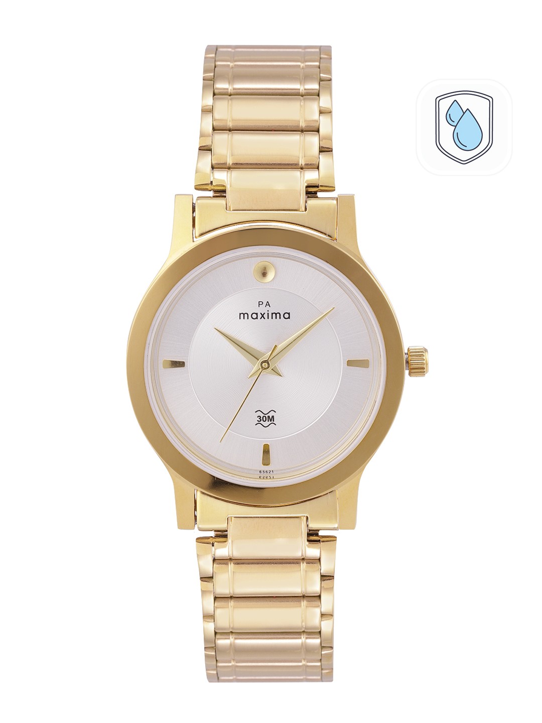 

maxima Women Bracelet Style Analogue Watch 65621CMLY, Silver