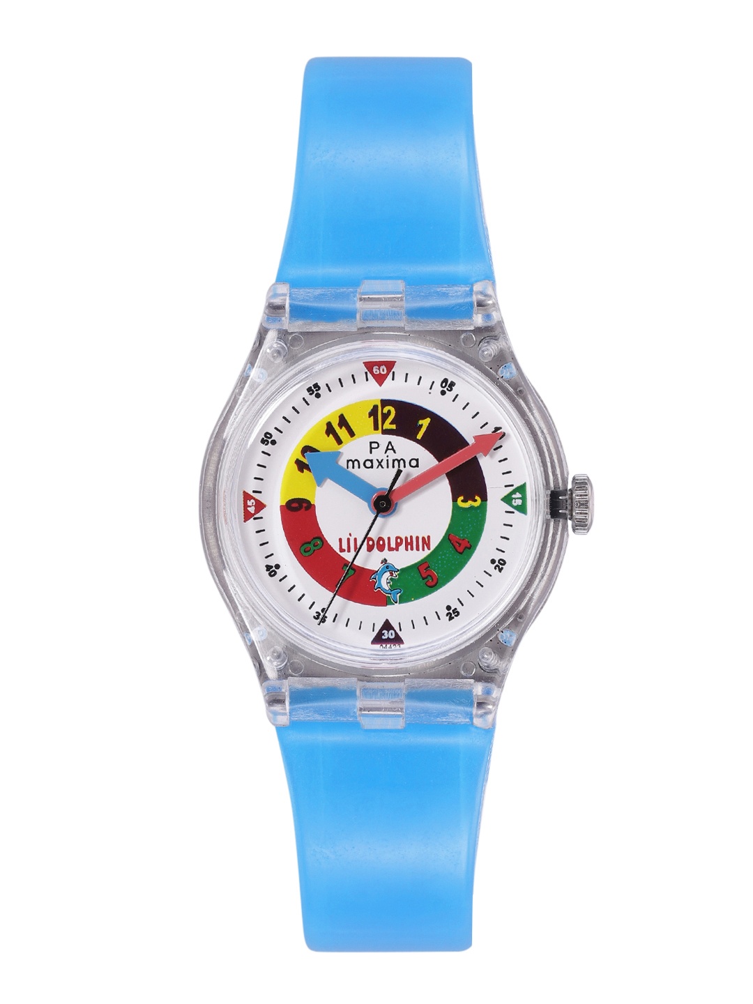 

maxima Boys Fiber Brass Dial & Straps Analogue Watch 04423PPKW, White
